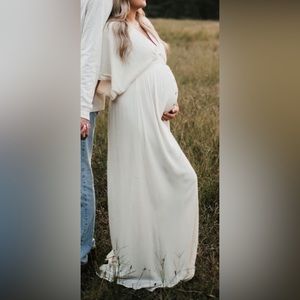 Showpo off white maxi dress